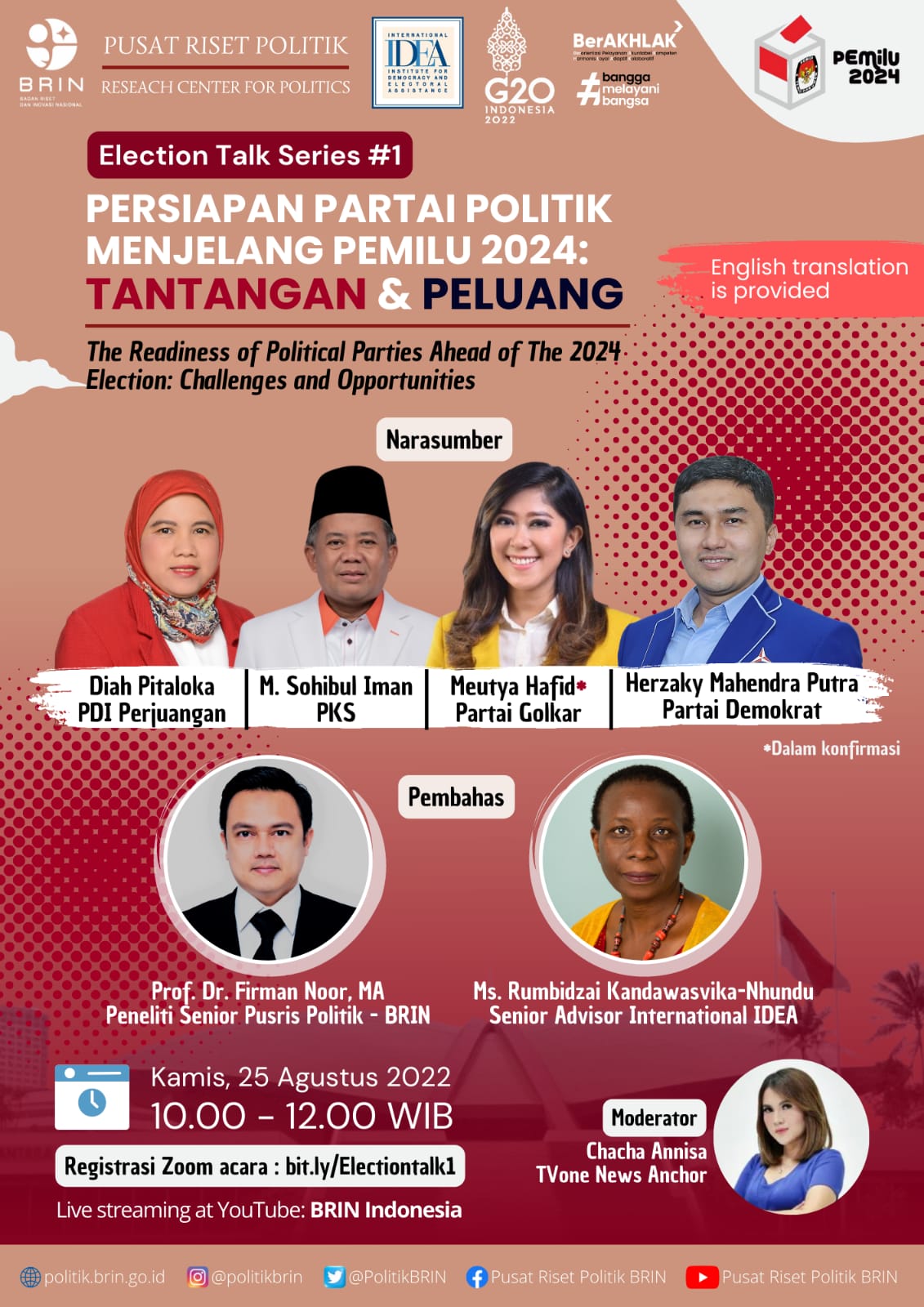 Election Talk 1 panel) The Readiness of Indonesian Political